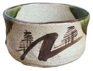 Tea Bowl for matcha Oribe matcha Bowl Setoyaki Aichi Japan